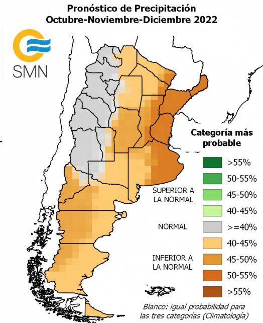 Pronostico Trimestral lluvias SMN