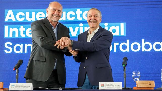 Omar Perotti y Juan Schiaretti
