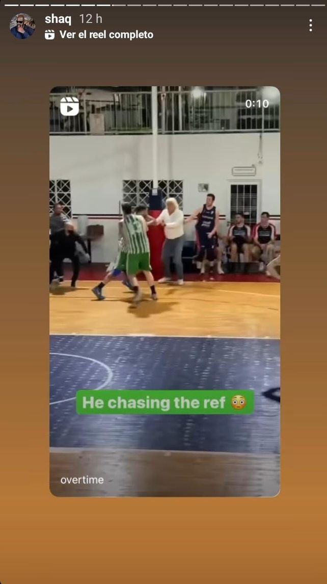 Shaquille O'Neal toc&oacute; en redes sociales lo que pas&oacute; entre Platense y Gimnasia de Chivilcoy por el Torneo Provincial de b&aacute;squet.
