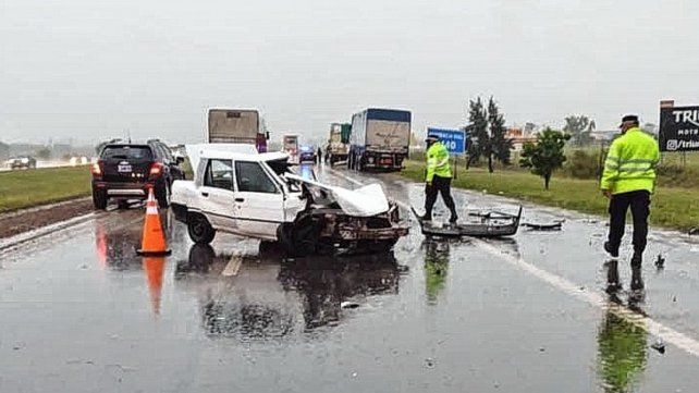 El accidente sucedió en la autopista Rosario-Santa Fe a la altura de Villa Gobernador Gálvez