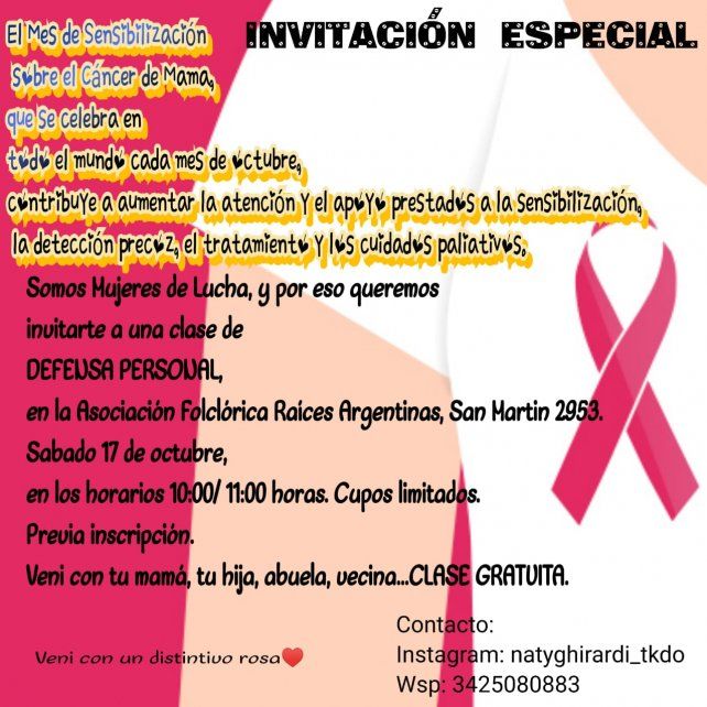 Este s&aacute;bado se brindar&aacute; un curso de defensa personal para mujeres en Santo Tom&eacute;