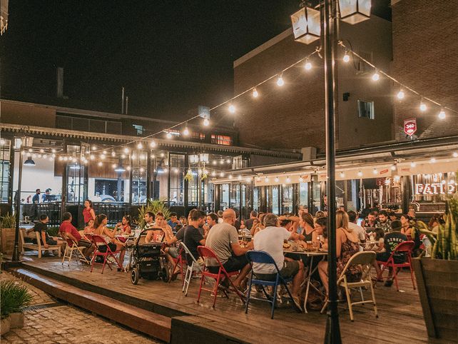 El Patio de la Cervecer&iacute;a Santa Fe, un cl&aacute;sico de la ciudad.&nbsp;