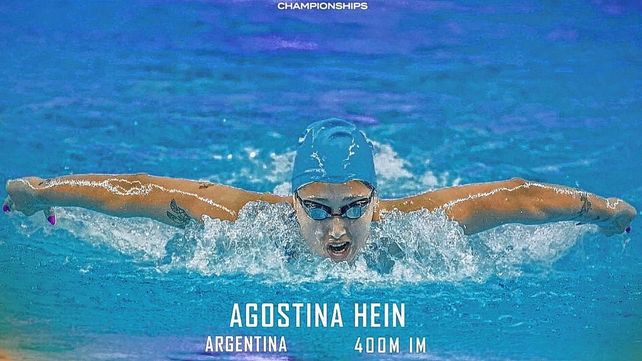 Agostina Hein hizo historia consagrándose campeona del mundo junior en 400 metros combinados.