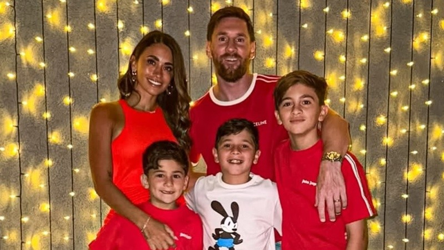 Una de las últimas navidades de la familia en Argentina.  