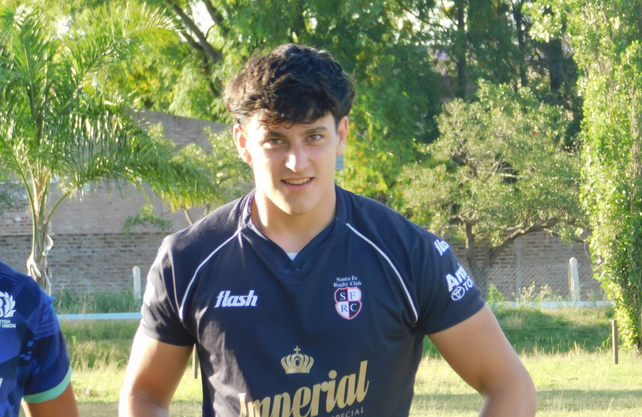 El tercera línea tiene 17 años y pertenece a Santa Fe Rugby Club.