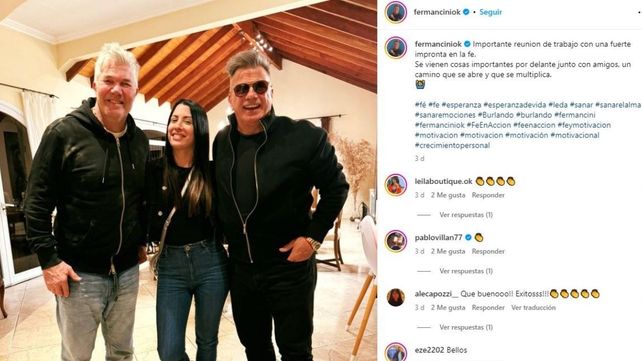 Leda Bergonzi, la mujer a la que le adjudican sanaciones espirituales,&nbsp;se reuni&oacute; con el medi&aacute;tico abogado Fernando Burlando y el periodista Fernando Mancini&nbsp;