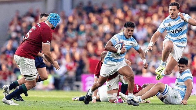 Ignacio Mendy, Tomás Albornoz y Santiago Cordero, fueron los autores de los tries de Los Pumas.