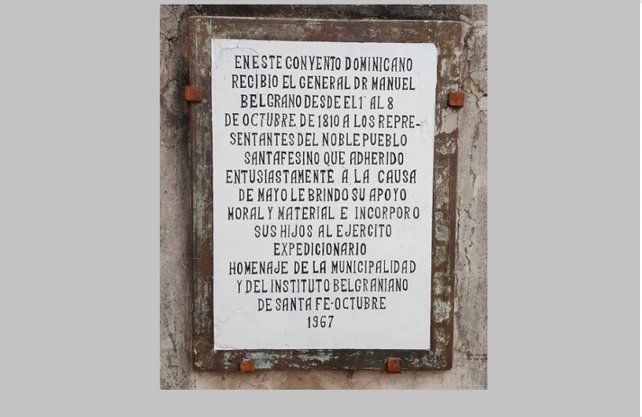 Manuel Belgrano se hospedó en el Convento Dominicano
