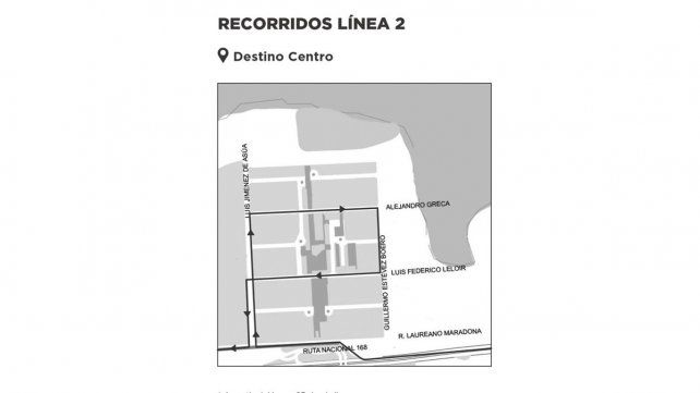 Los nuevos recorridos de la Línea 2 en barrio El Pozo desde el 25 de abril 