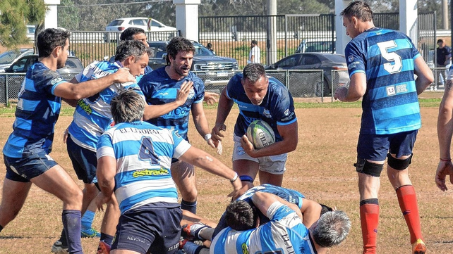 Emiliano Dalla Fontana, el santafesino que integra Los Pumas Classics, y que fue uno de los organizadores del evento.