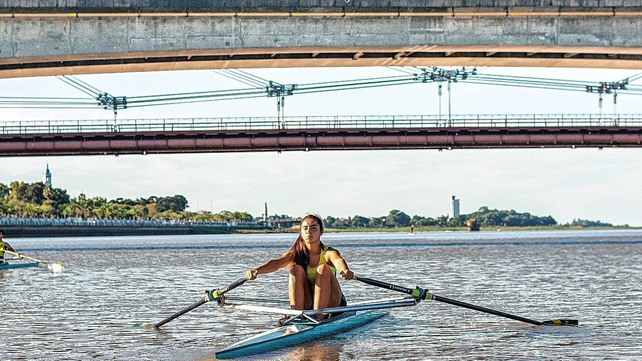 Marcipar es de San Jos&eacute; del Rinc&oacute;n, tiene 18 a&ntilde;os, estudia fonoaudiolog&iacute;a, e integra la selecci&oacute;n nacional de remo.