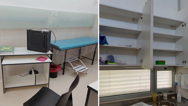 Así quedó el Centro de Salud tras el robo