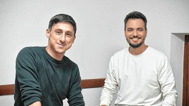 Martín Ferrato, prencandidato a concejal, junto al precandidato al senado Paco Garibaldi.