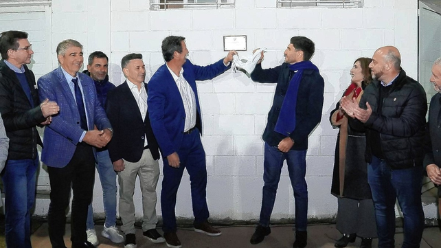El gobernador Pullaro se hizo presente en el predio de Monte Vera para inaugurar oficialmente la obra.