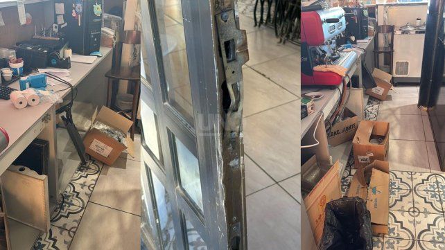 El interior de la heladería que sufrió el robo en la Costanera santafesina 