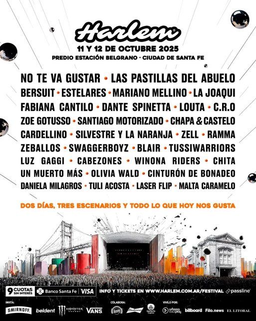 La Lineup del Harlem 2025