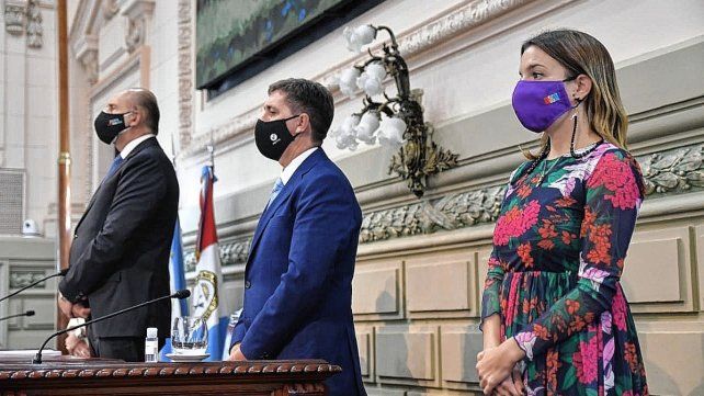La Vicepresidenta Primera de la Cámara de Diputados Lucila De Ponti ejerció la representación del cuerpo en reemplazo de Miguel Lifschitz, quien se encuentra internado por coronavirus.