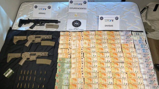 Los elementos secuestrados durante los operativos de la denominada Operación M4 en Rosario