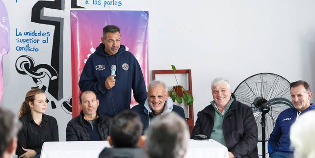 Emiliano Dalla Fontana en el lanzamiento del evento realizado en el Centro de Salud Deporte Solidario.