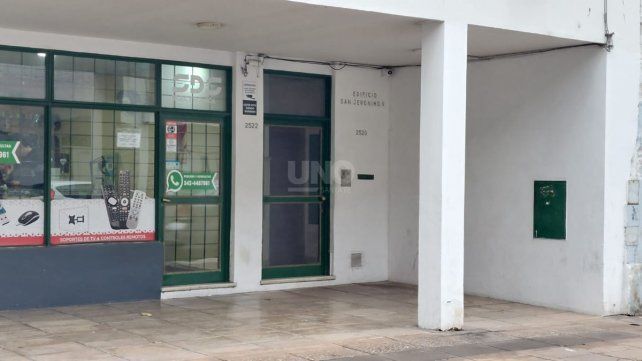 El lugar en donde se realizó el allanamiento que terminó con una mujer detenida. 