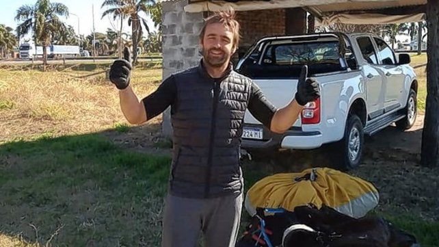 Hugo Dalmasso es ceresino y en la tarde del sábado logró superar y quedarse con el récord argentino en Parapente 