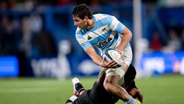 Juan Martín González fue el autor de un try para Argentina frente a Nueva Zelanda.