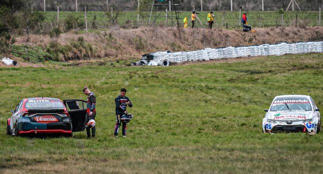 El momento del despiste que lo tuvo como protagonista al santafesino Ciaurro y su Toyota Corolla.