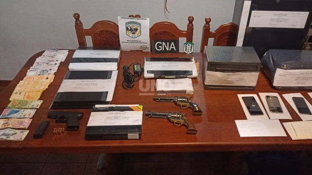 Los elementos secuestrados por Gendarmería en los allanamientos 