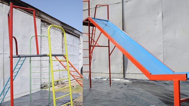 Algunos de los trabajos de herrer&iacute;a realizados por la f&aacute;brica cooperativa Tosco Polo Productivo.