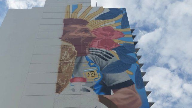 Santa Fe tendrá el mural homenaje a Messi más grande del mundo