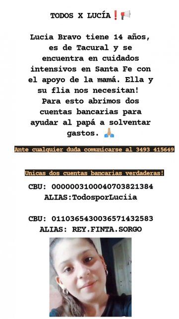 Los datos suministrados pro la familia para recibir ayuda