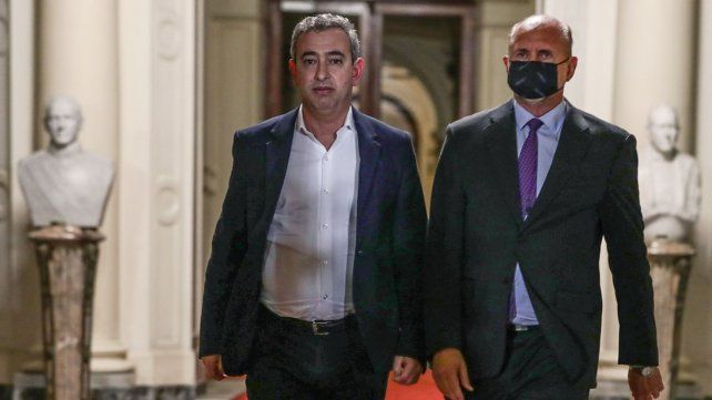 Del encuentro participaron también el ministro de Seguridad nacional, Aníbal Fernández y el intendente de Rosario, Pablo Javkin