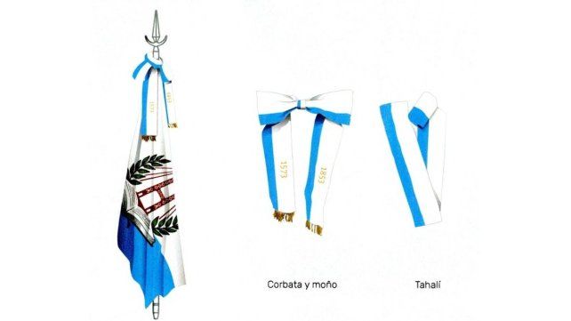 Los detalles que lleva la bandera