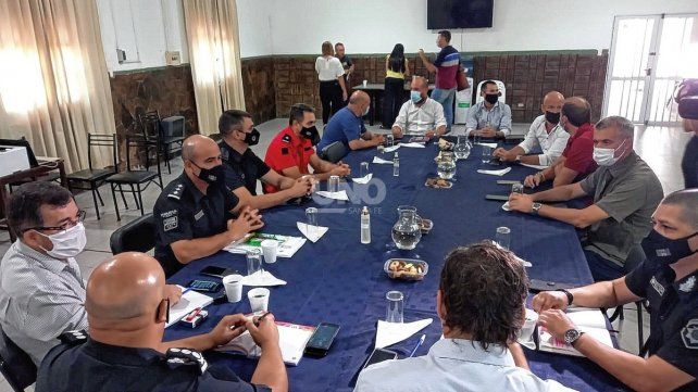 Funcionarios del Ministerio de Seguridad, autoridades de la URI y municipio se reunieron a principios de esta semana para diseñar el operativo de seguridad. 