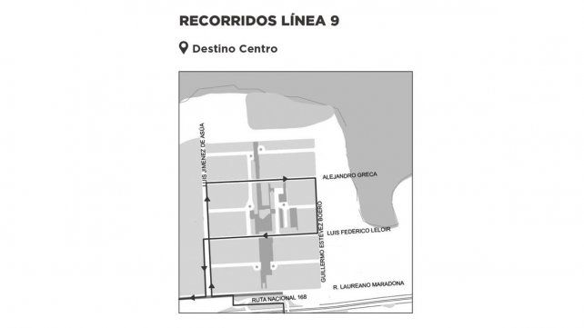 Los nuevos recorridos de la Línea 9 en barrio El Pozo desde el 25 de abril 