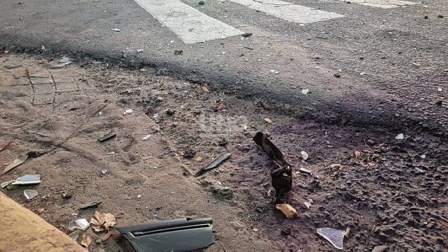 Imágenes del accidente ocurrido en Urquiza y Salta