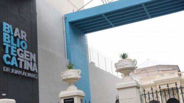 La Biblioteca Argentina de Rosario, donde se podrán dejar muestras de afecto para el ex gobernador de Santa Fe Miguel Lifschitz, que murió este domingo a la noche afectado por coronavirus. 