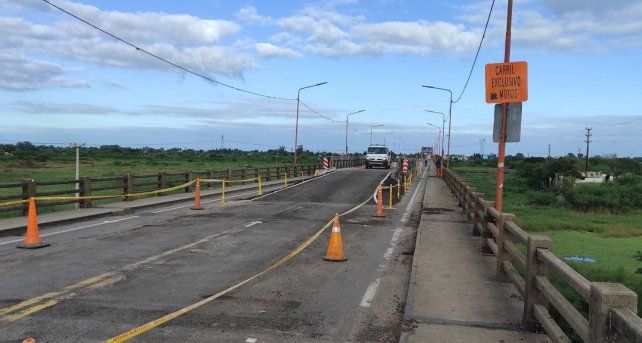 El puente Bailey sobre el Carretero
