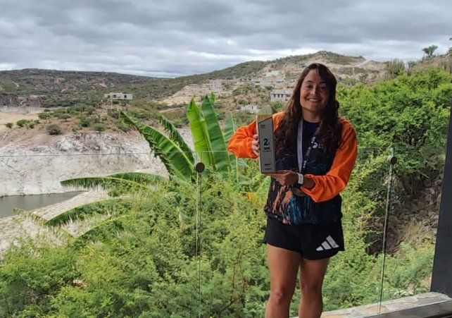 En México, fueron 30 kilómetros, culminó segunda entre las mujeres, y tercera en la clasificación general.