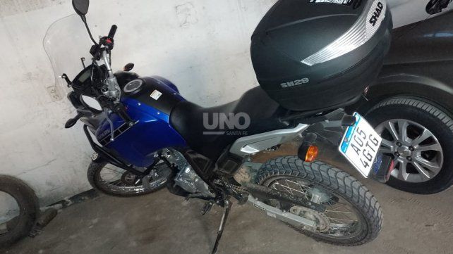 La moto robada en la madrugada en bulevar Pellegrini 3700, una YamahaTenere 250