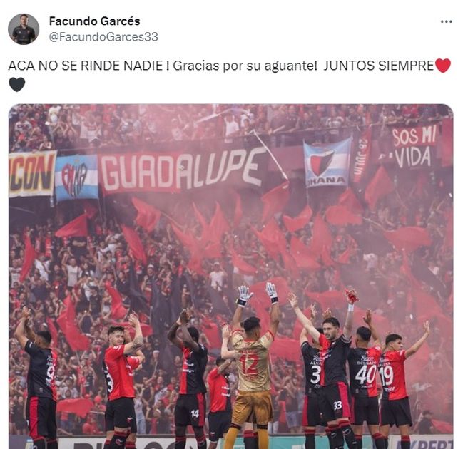 El mensaje de Facundo Garc&eacute;s luego del triunfo de Col&oacute;n.