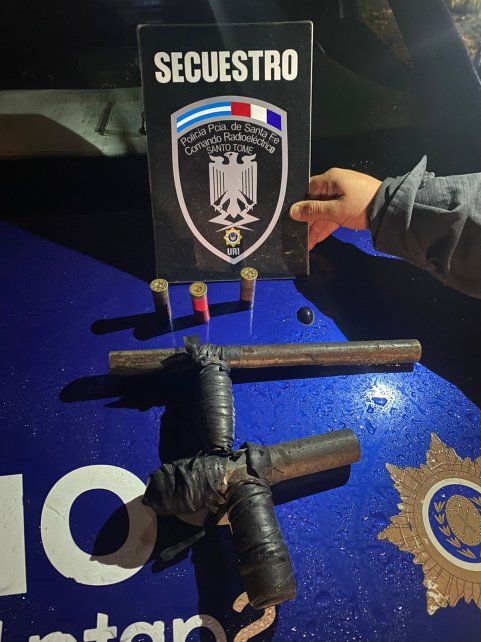 Las armas secuestradas a los delincuentes detenidos 