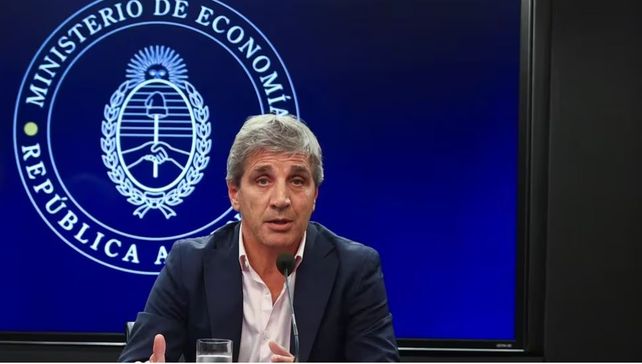 El ministro de Economía, Luis Caputo.
