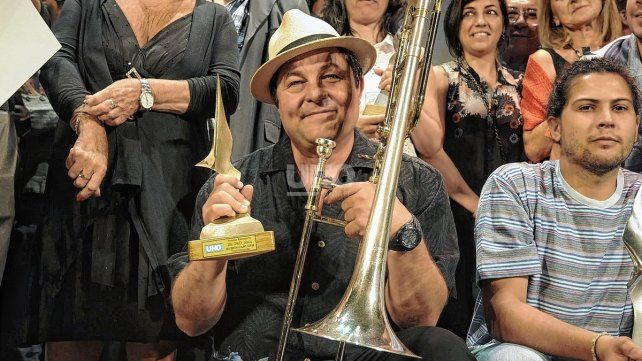 Rubén Carughi en los Premios Escenario de Oro.