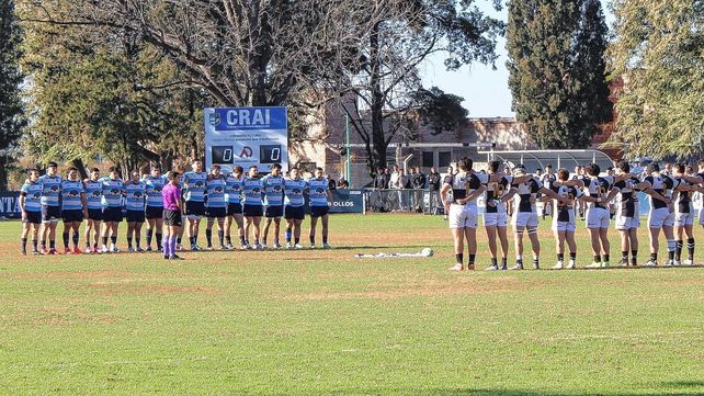Previo al kick off del cotejo entre CRAI y CAE, se hizo un minuto de silencio por Jerónimo Fernández Bobbio.