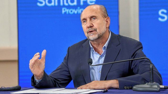 El gobernador Omar Perotti