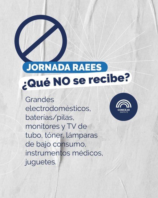 Los elementos que no se reciben