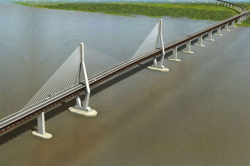 Puente Santa Fe-Paraná. Imagen ilustrativa de la obra.
