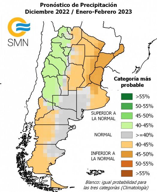 Pronóstico lluvias verano SMN