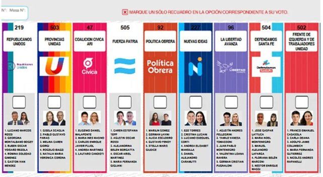 Así es la boleta única que se utilizará este 26 de octubre